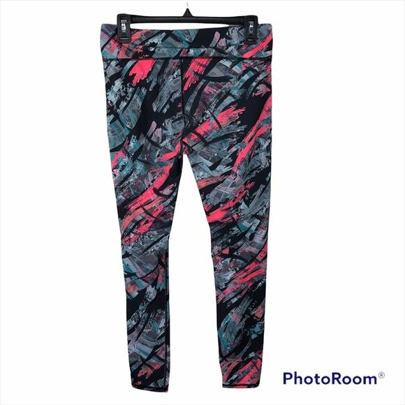 Fabletics Powerhold Mid Rise Printed Leggings Running Tights size Medium - Picture 7 of 13